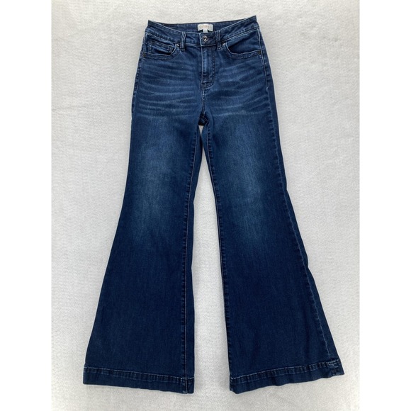 Shyanne Denim - Shyanne Jeans Womens 29x34 Flared Embellished Pockets Stretch Denim Western Y2K